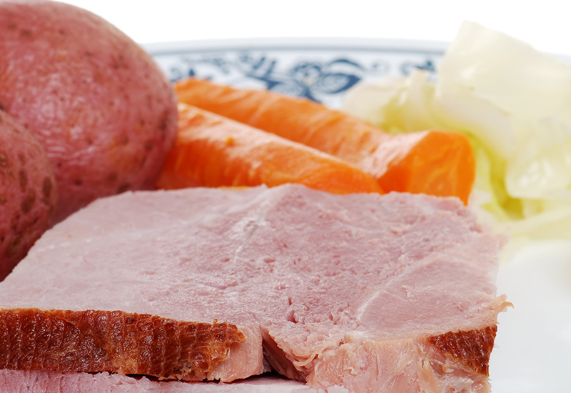 Sunday Comfort: Cottage Ham with Cabbage, Potatoes and Carrots