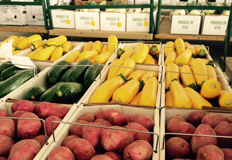 Zucchini, Yellow Squash, and Baby Red Potatoes