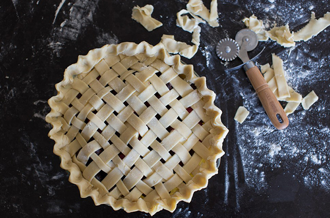 Finished Lattice Top Pie