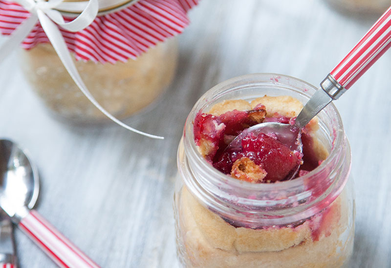 Sweet Cherry Pie in a Jar