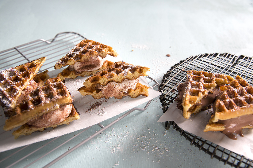 Boardwalk Inspired: Waffle Ice Cream Sandwich