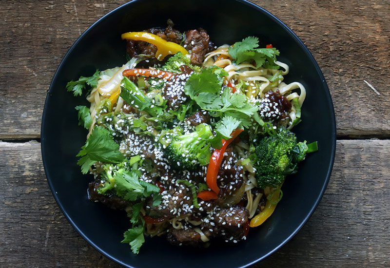 Asian Style Beef and Noodles