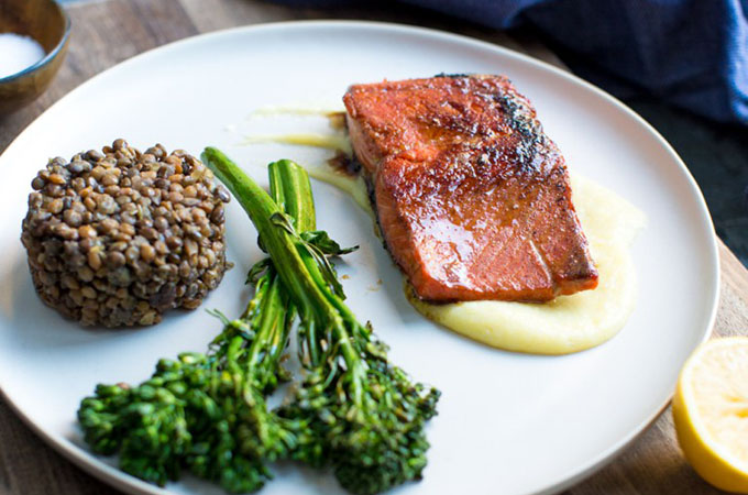 salmon with meyer lemon sauce