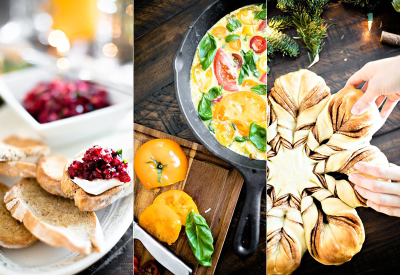 Pomegranate Cranberry Relish Crostini