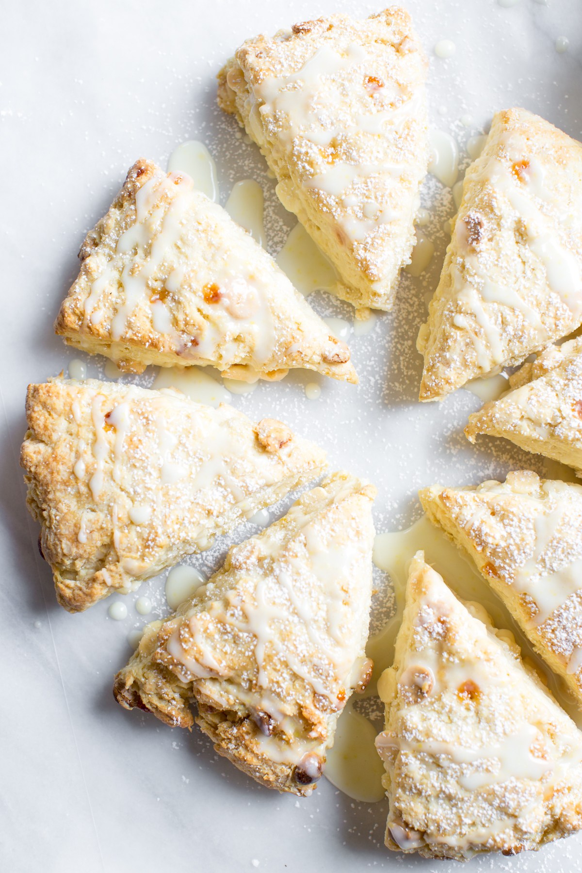 White Chocolate Lemon Scones