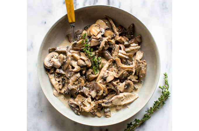Cooked mushrooms