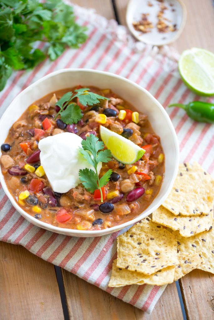 Turkey Chili in a Bowl