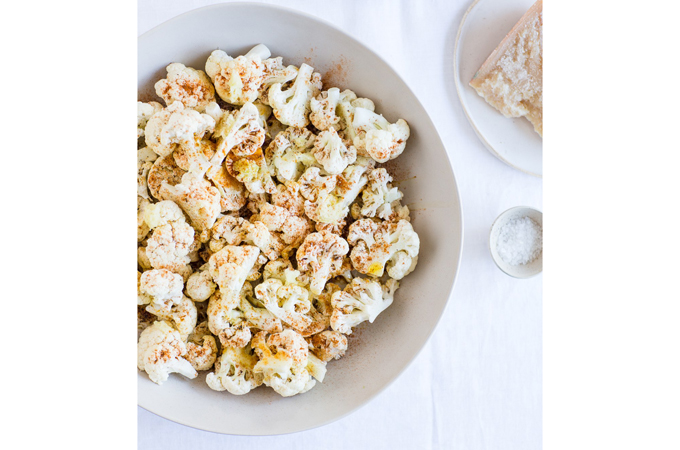 Raw Cauliflower with Moroccan Spice