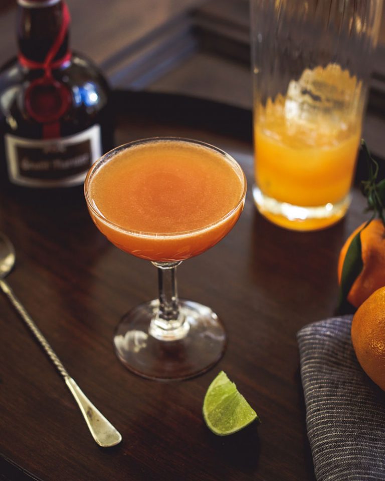 Satsuma Cocktail in Glass