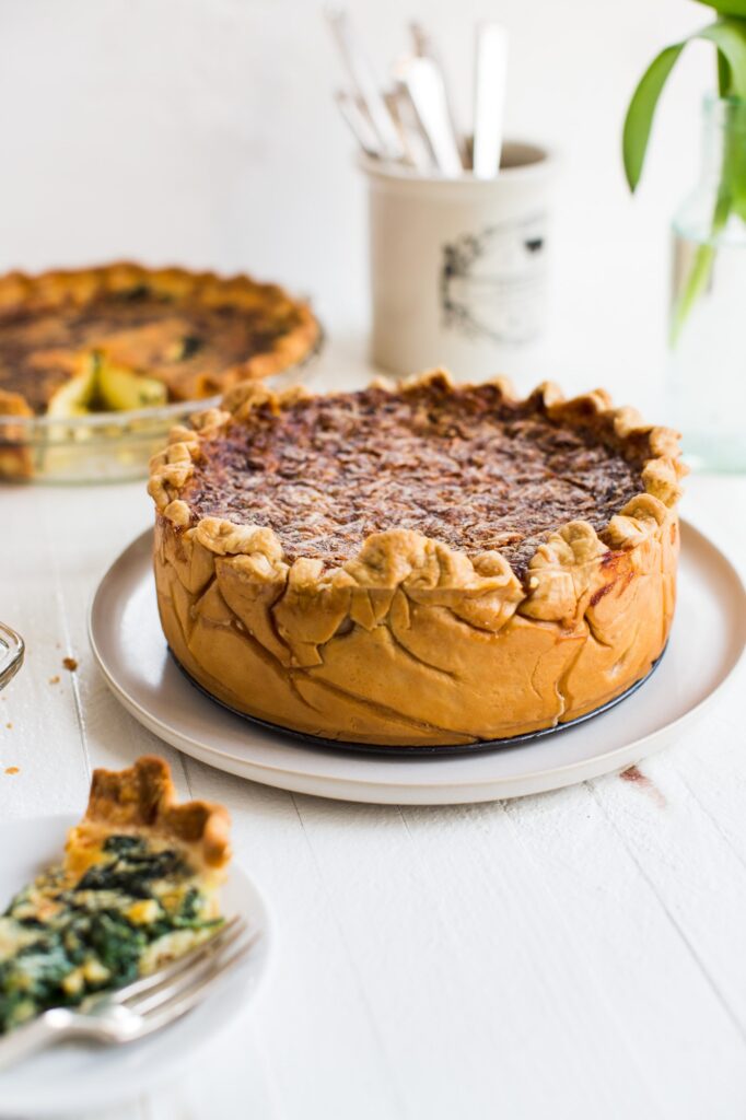 Stacked-High Mushroom Quiche