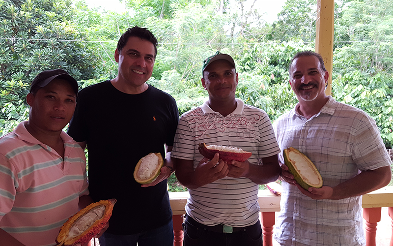 Owners Brad van Dam (second from left) and Troy van Dam (far right), sons of founder Marinus van Da