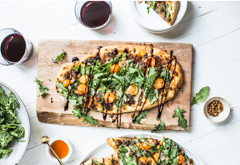 Bacon Jam Cheeseburger Pizza