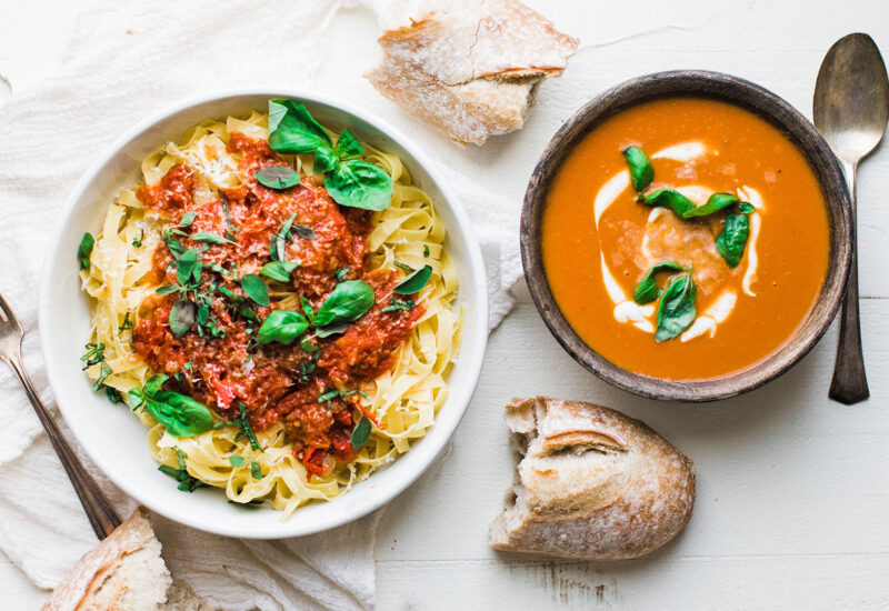 Marinara Sauce and Tomato Bisque