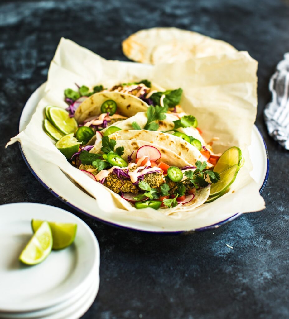 Panko-Breaded Avocado Tacos