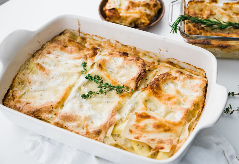 Lasagna with Béchamel Sauce and Winter Squash