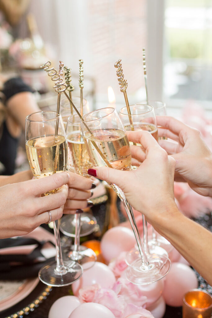 Champagne toast at NYE