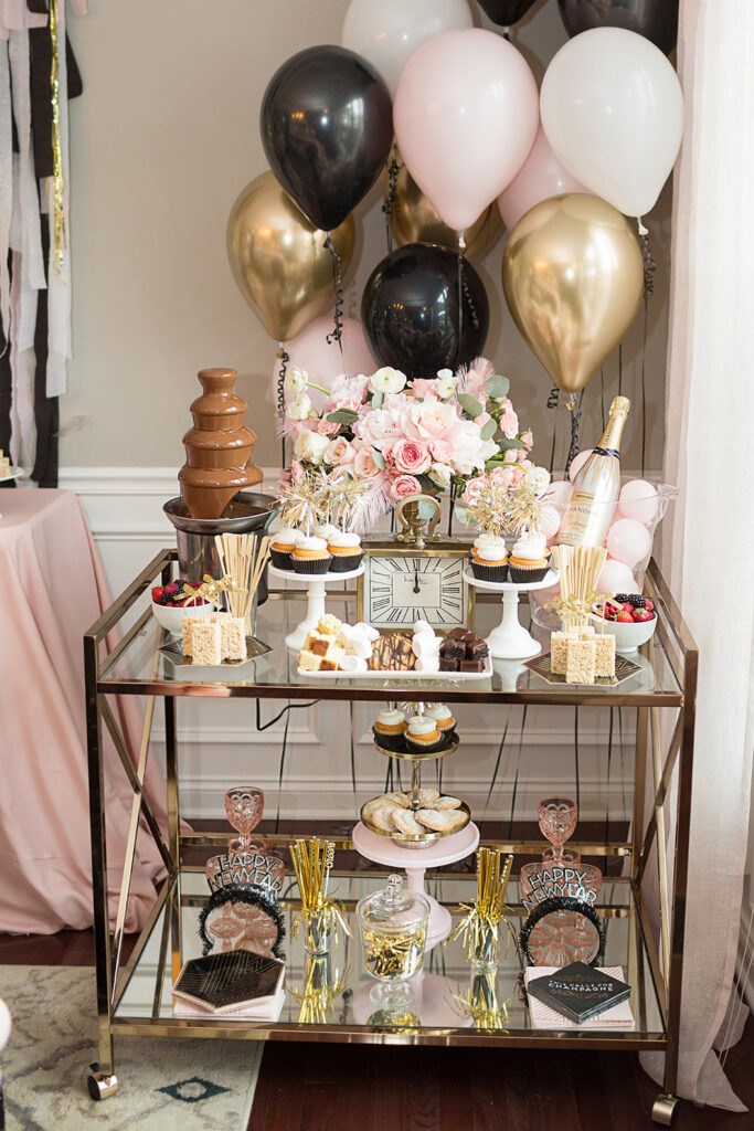 New Years party tablescape