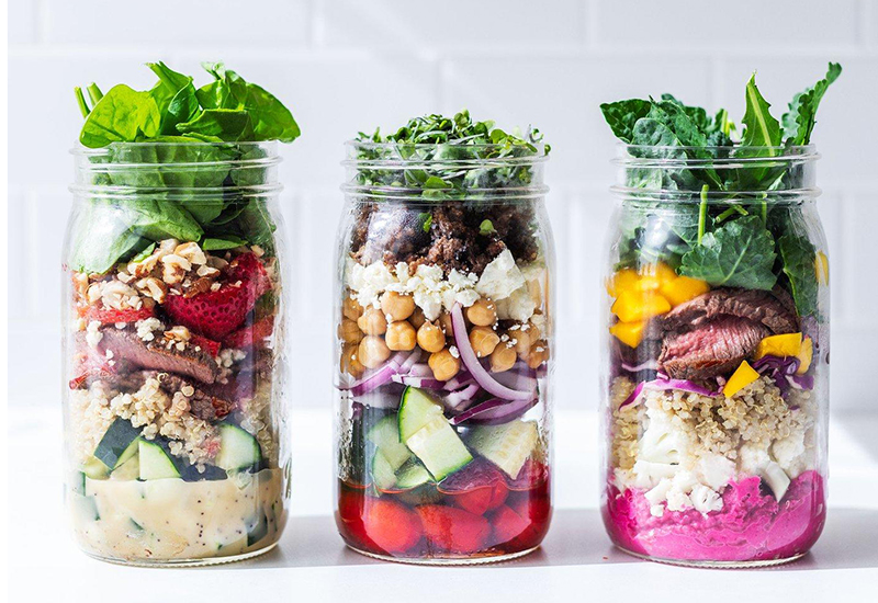 Spring Mason Jar Salad