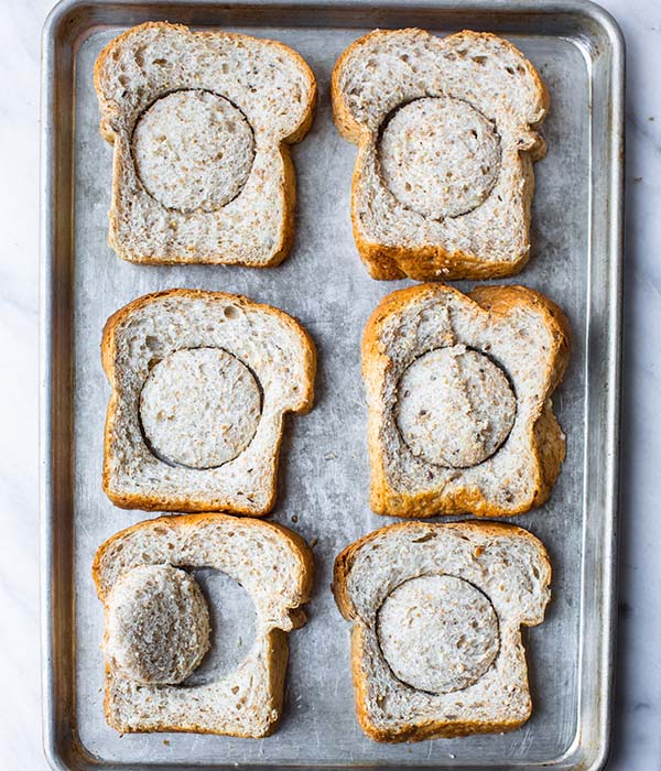 Bread on a Baking Tray with a Hole