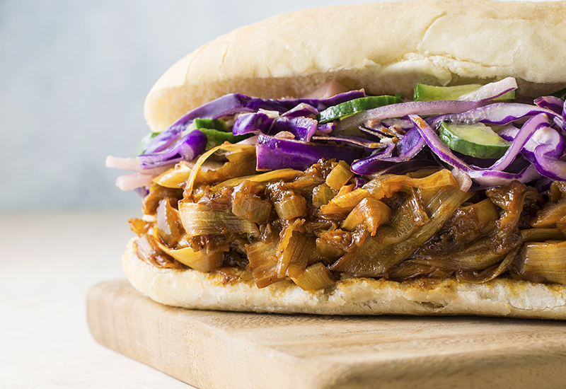Jackfruit “Faux Pulled Pork” Sandwiches