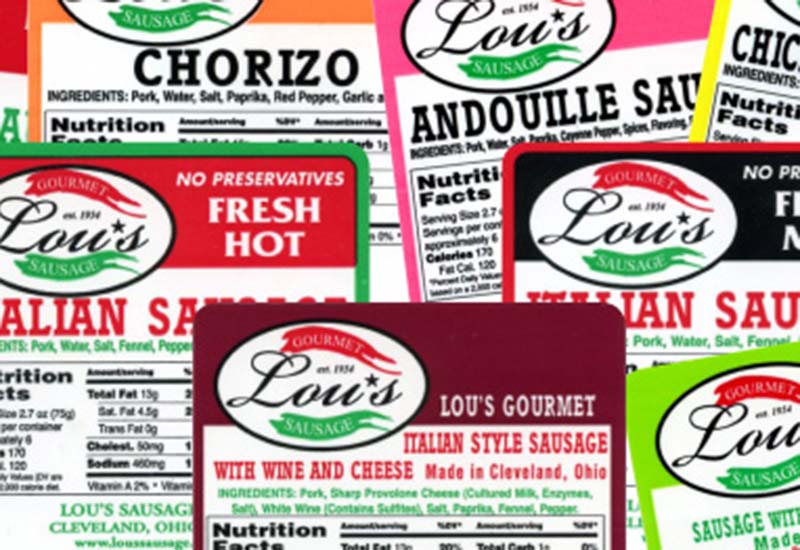 Sausage Variety Labels