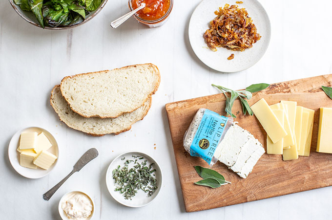 Grown Up Grilled Cheese Ingredients