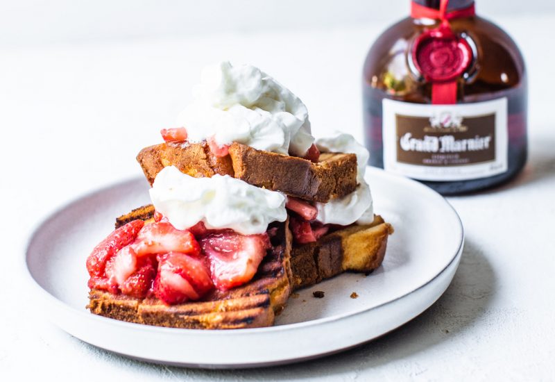 Grilled Pound Cake with Roasted Mariner Strawberries