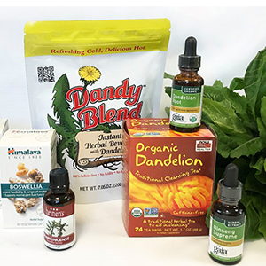 Dandelion and Wheat Grass