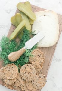 Pickle in the Middle cheese board