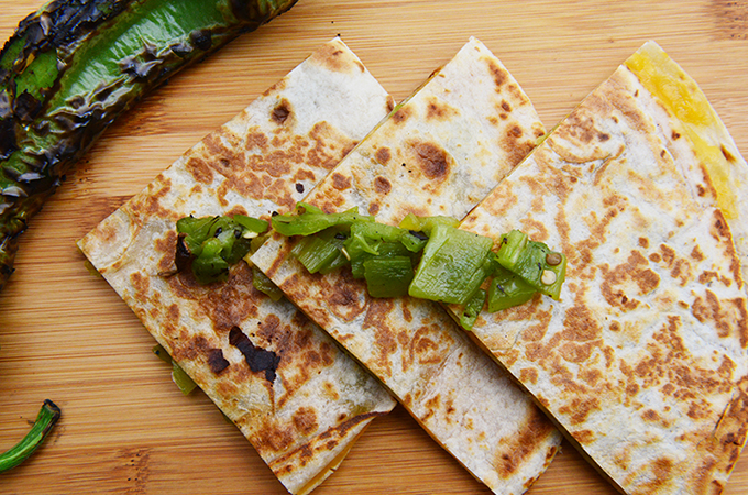 Hatch Chile Grilled Quesadilla