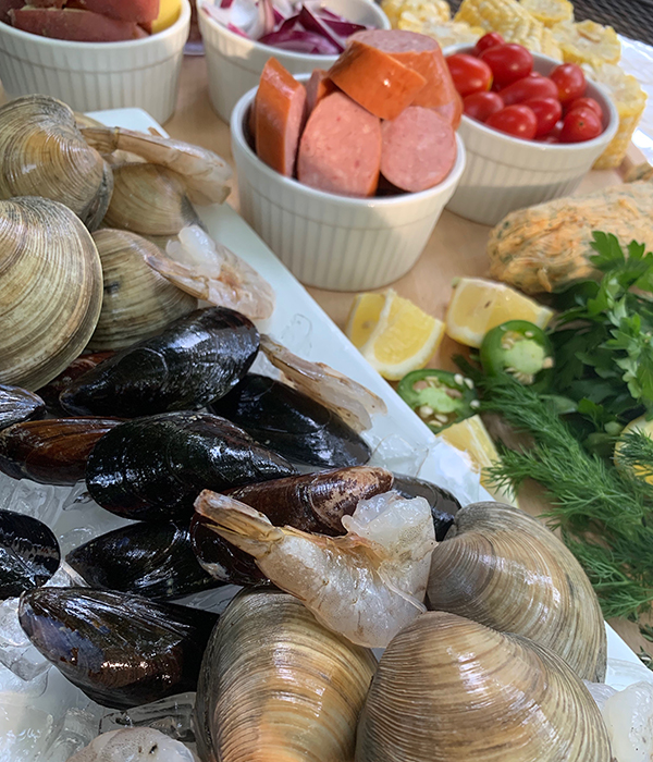 Clambake Ingredients