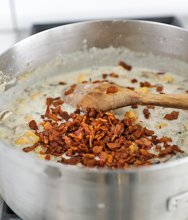 Bacon Cooking in Pot