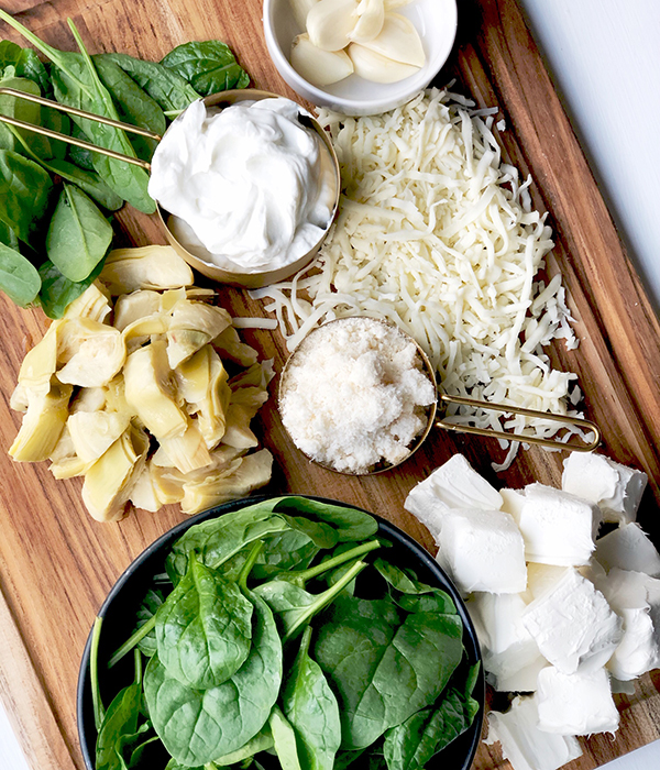 Spinach Artichoke Dip Ingredients