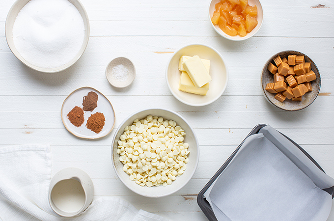 Apple Pie Fudge Ingredients