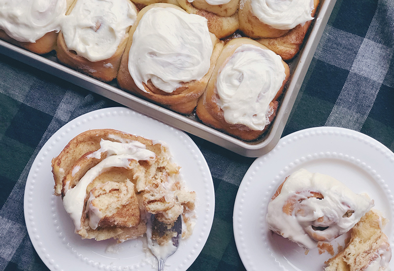 Homemade Holiday Cinnamon Rolls
