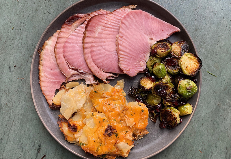 Honey Mango Habanero Ham with Sweet and Savory Sides