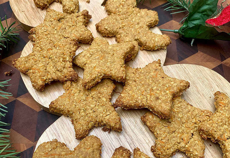 Peanut Butter and Banana Dog Cookies