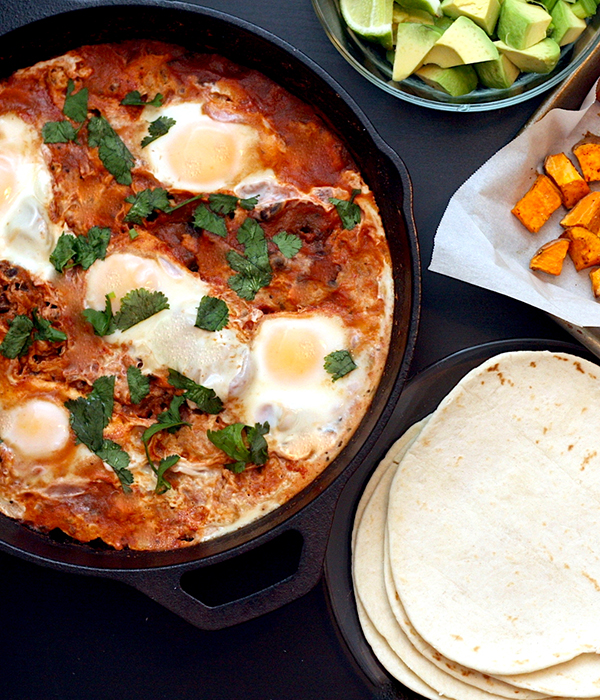 Holiday Leftover Weeknight Meal Plan: Shortcut Huevos Rancheros