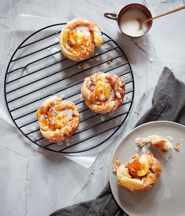 Apricot-Cheese Danish