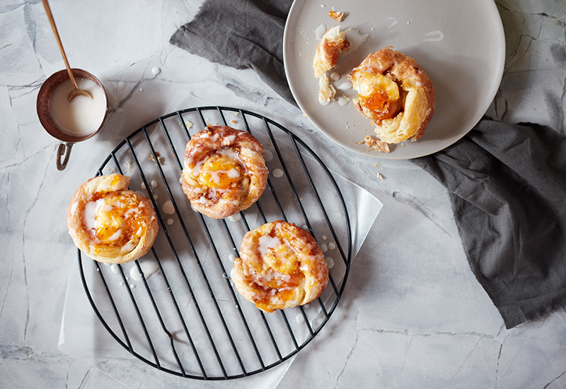 Apricot-Cheese Danish