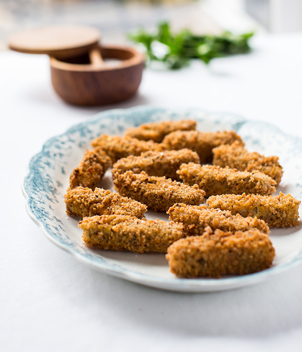 Breaded tempeh