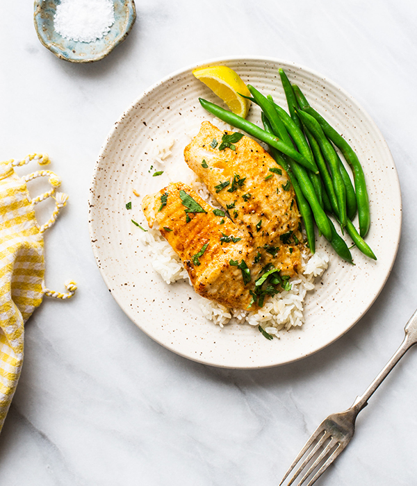 Garlic Lemon Tilapia on Plate
