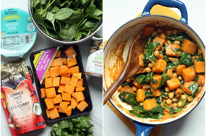 Curried Squash with Chickpeas Ingredients