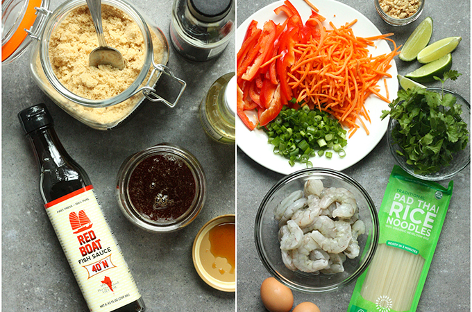 Shrimp Pad Thai Ingredients