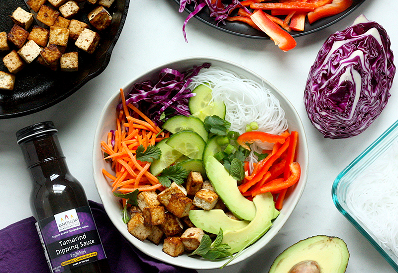 Spring Roll in a Bowl
