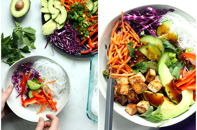 Spring Roll in a Bowl Ingredients