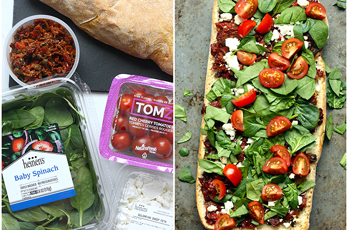 Mediterranean Flatbread Ingredients