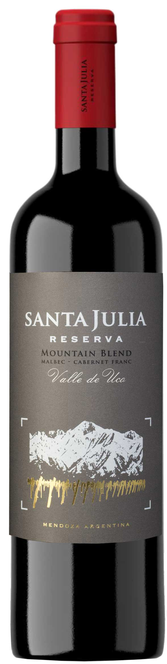 Bottle of Santa Julia Reversa red blend.