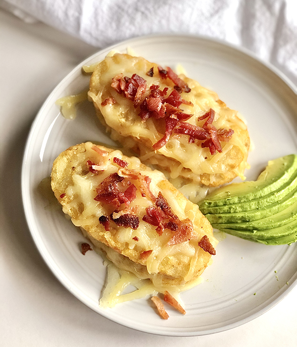 Cheesy Hashbrown Bacon Stackers