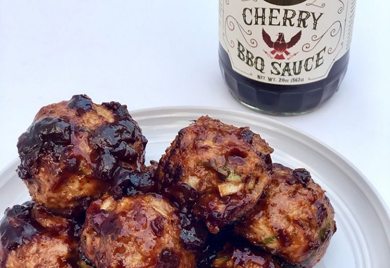 Cherry Bomb Chicken Meatballs